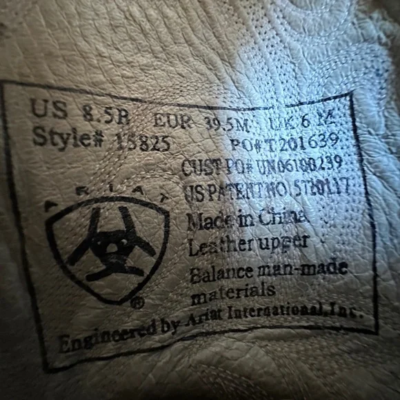 ARIAT Woman's 8.5 B Legend Western Cowgirl Cowboy Boots Brown Blue 15825 - Picture 10 of 11